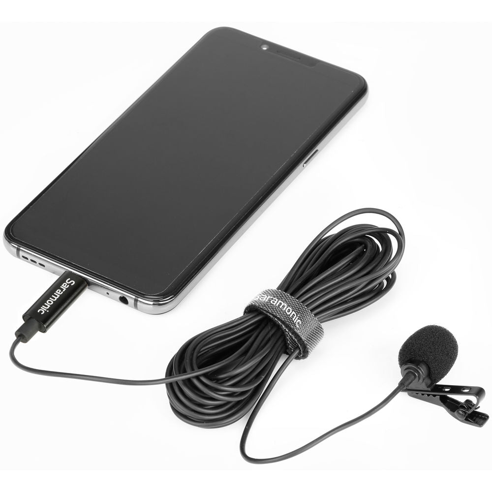 Saramonic LavMicro U3B Omnidirectional Lavalier Microphone w/ USB Type-C Connector - 19.6’ Cable