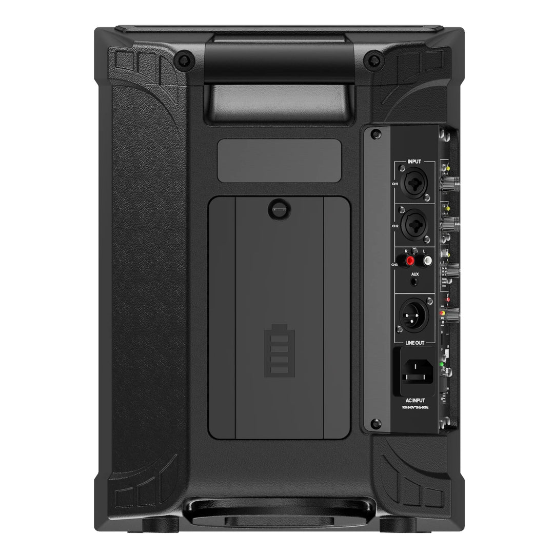 Gemini GPSS-650 Bluetooth Professional PA Speaker w/ 3-Channel Mixer - 6.5”
