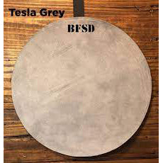 Big Fat Snare Drum SUEDE-TG-14-The Millionaire Suede Drum Head ''Tesla Grey''