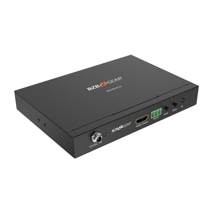 BZBGEAR - 4×1 Multiviewer with Scaler supporting multi output resolutions up to 1080P@60Hz