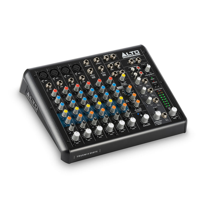 Alto Professional TRUEMIX 800 FX 8-Channel Compact Mixer with USB, Bluetooth, and Alesis Multi-FX