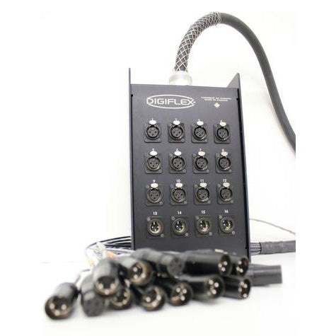 Digiflex DPR12-4X-200 - 200 Foot 12/4 Channel Snake with XLR Returns
