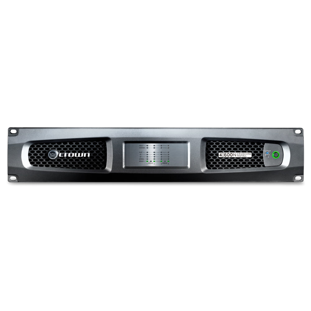 Crown DCi 4|600N Four-channel, 600W @ 2/4/8 ohms Power Amplifier with BLU link, 70V/100V
