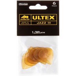 Dunlop 427P Ultex Jazz III Players Pac 6 picks