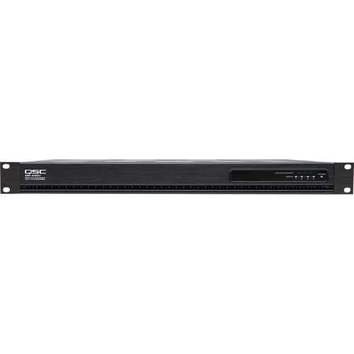 QSC 800W Flexamp Hi/Lo-Z Amplifier,2x400W @4/8 Ohms/70V/100V/HPFilter CH/GPIO Remote Standby/Amp Status