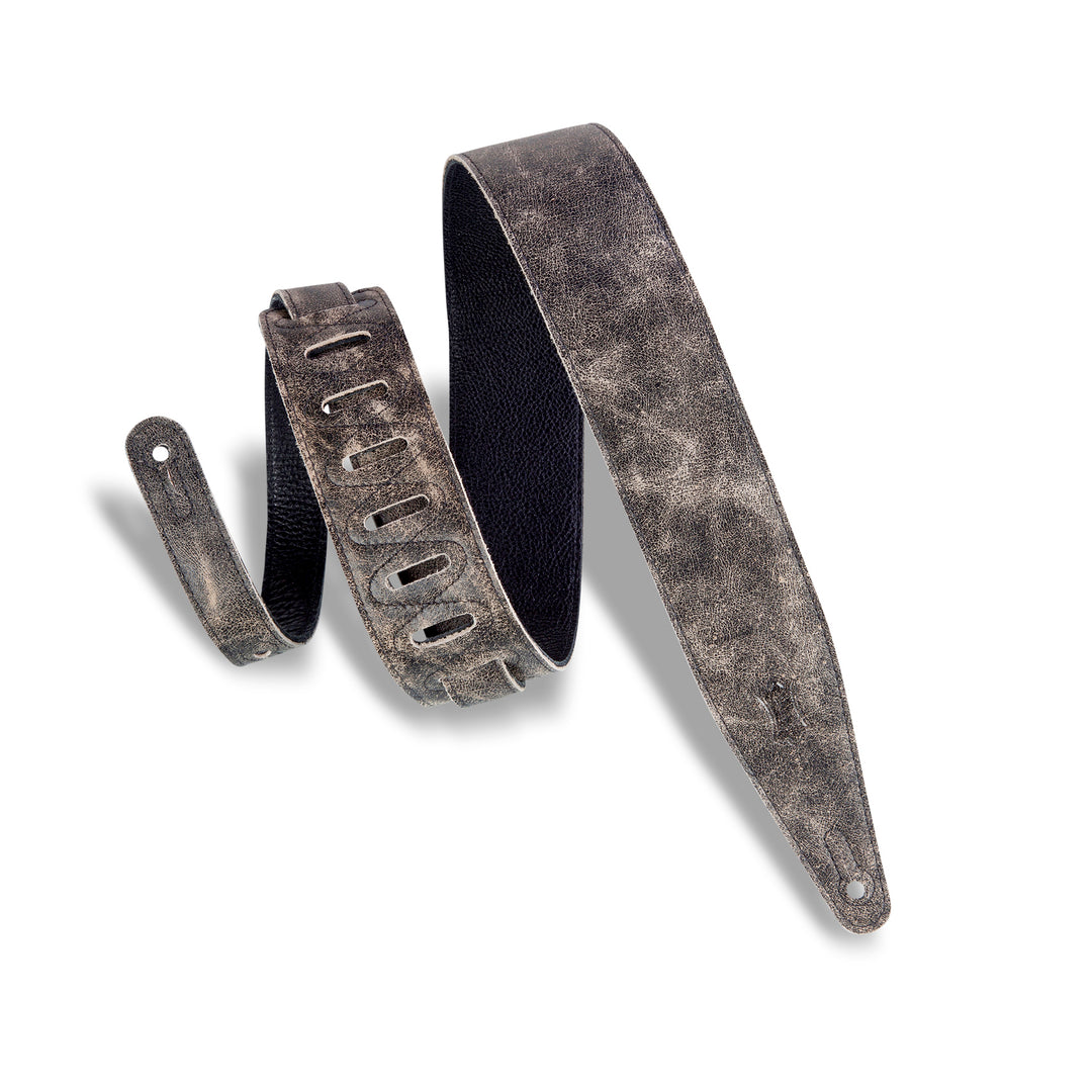 Levy's MG317BOG-BLK Garment Leather Guitar Straps