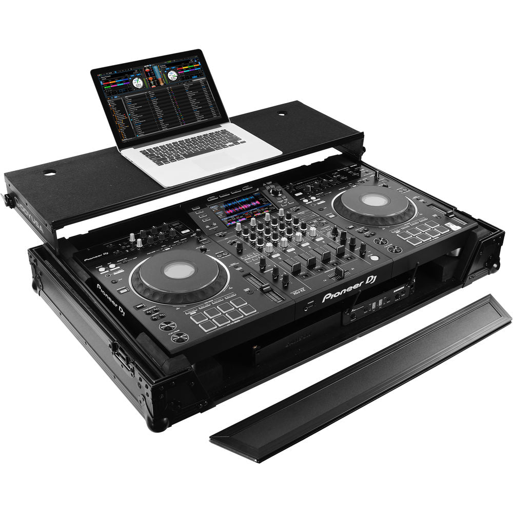 Odyssey FZGSXDJXZW1 Flight Zone Glide Style Case for Pioneer XDJ-XZ & 1U Rack - Black Label