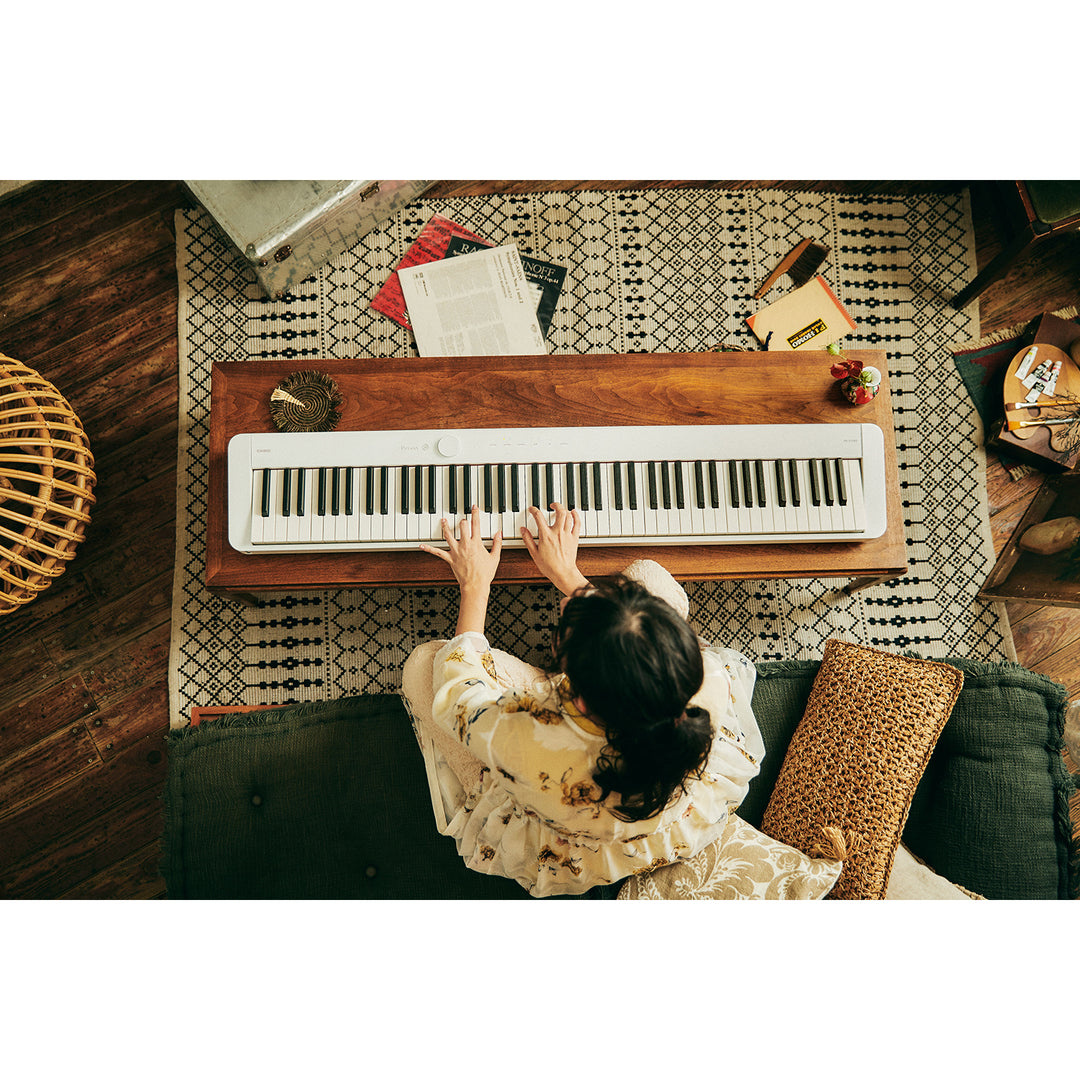Casio PX-S1100 Digital 88-Key Piano w/ 18-Tones & Smart Scaled Action - White