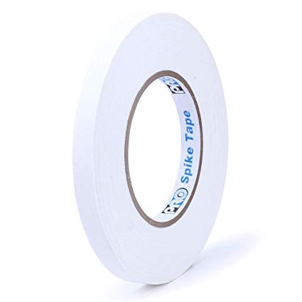 Pro Tape Spike 1/2”x45yd Cloth Tape - White