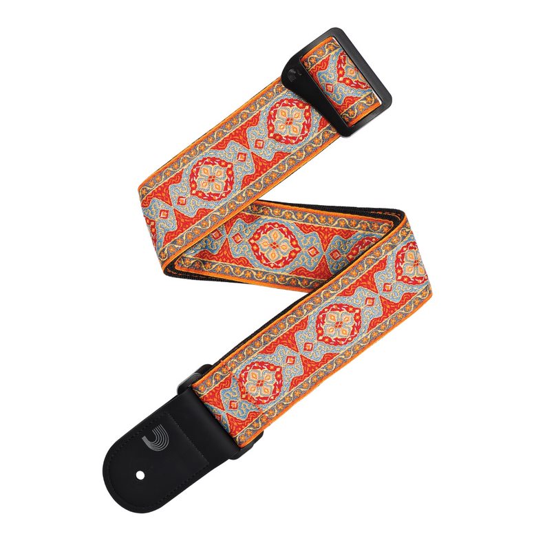 D'Addario Eco-Comfort Strap Line Extensions 50MM REC PERSIAN WVN, YL