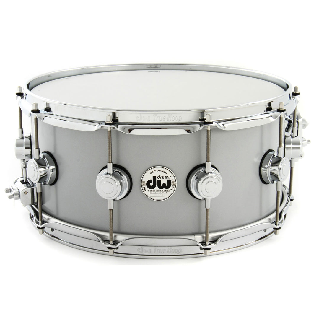 DW Collector's Series Metal Snare Drum Thin 1mm Thin Aluminum Smooth Finish - 6.5x14