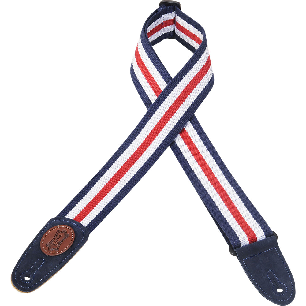 Levy's MSSC8-RWB Cotton Guitar Straps