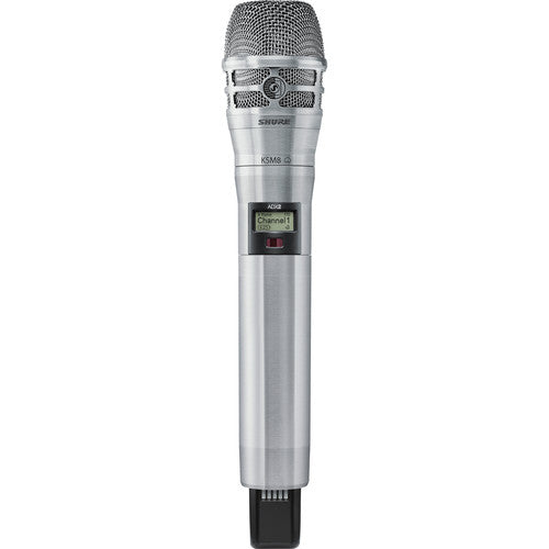 Shure ADX2/K8N-G57 Handheld Wireless Microphone Transmitter (G57: 470 to 616 MHz) (Nickel)