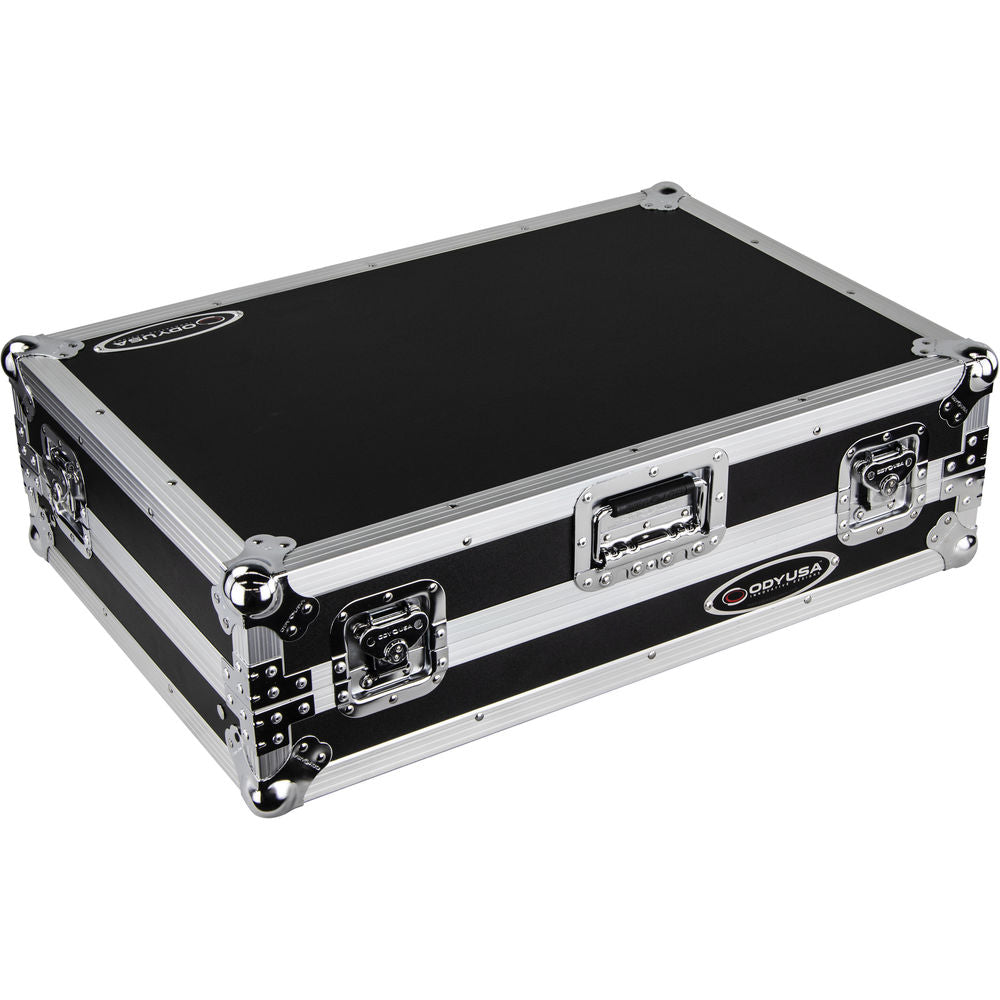 Odyssey FZGSPIDDJ8001 Flight Zone Glide Style Flight Case for Pioneer DDJ-800 w/ 2U Rack - Silver