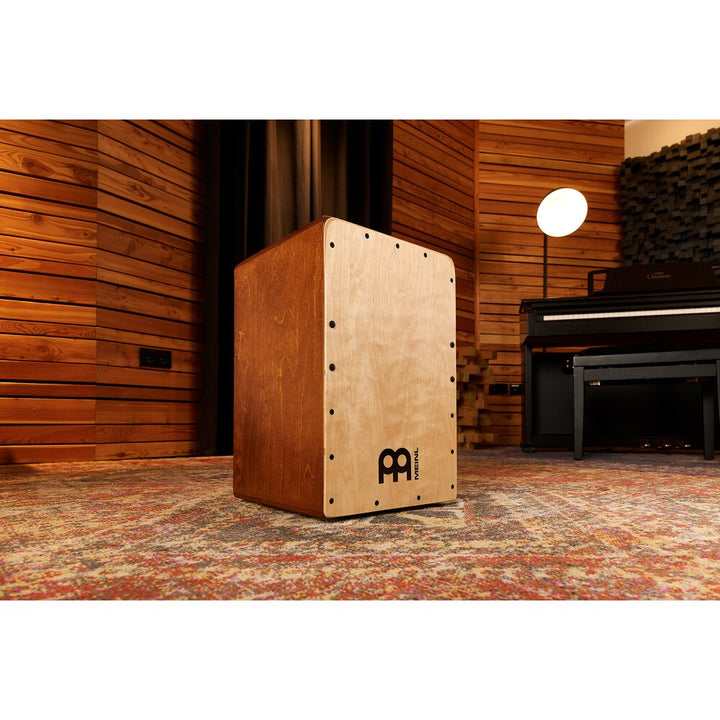 Meinl Percussion- SC80AB-B Snarecraft Cajon 80, Baltic Birch, Almond Birch