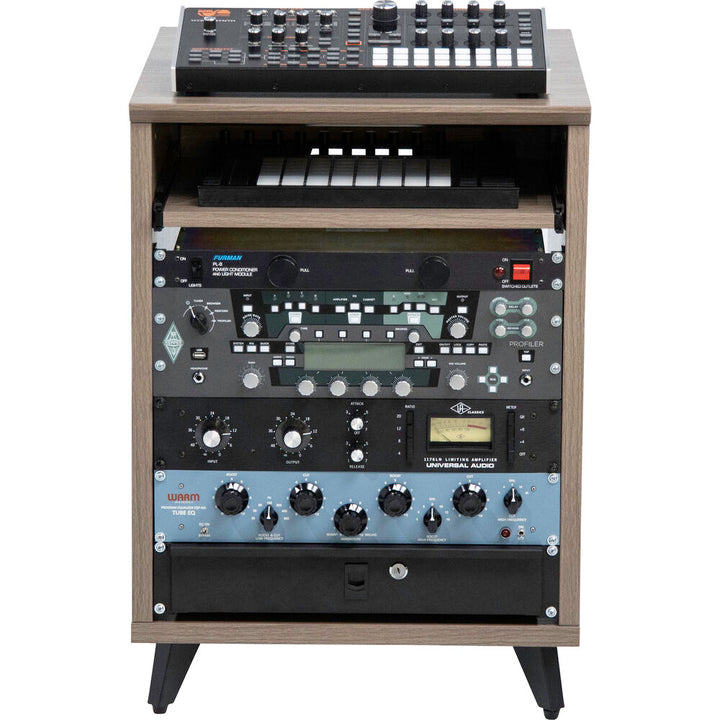 Gator Elite Series 10 RU Studio Rack Table - Driftwood Gray