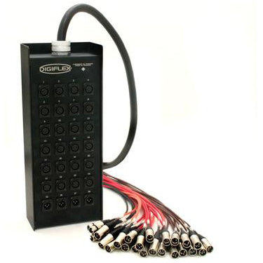 Digiflex DE24-4X-125 - 125 Foot 24/4 Channel Snake with XLR Returns