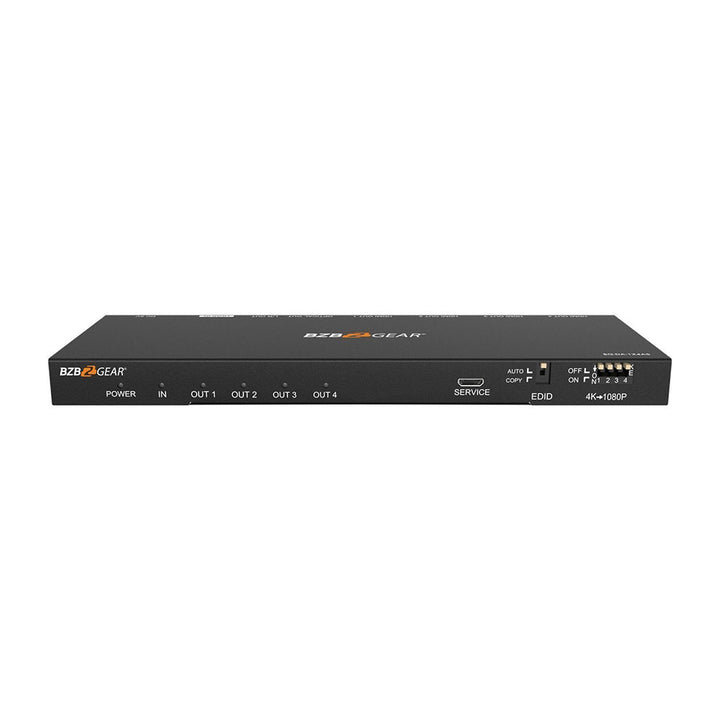BZBGEAR - 4-Port 4K 60Hz HDMI Splitter with Down-Scaler w/Digital and Analog audio Output