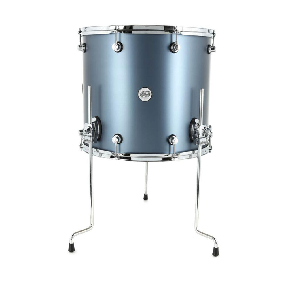 DW Design Series Floor Tom 12x14 Matte Lacquer - Blue Slate