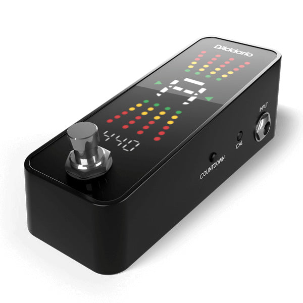 D'Addario PW-CT-23 Chromatic Pedal Tuner Plus Signal Buffer, Set Timer