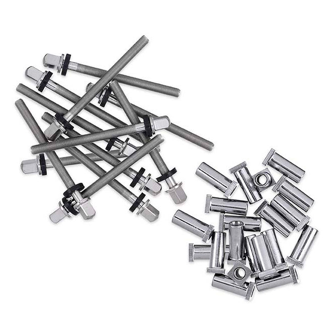 DW SMTP50TS True Pitch 50 Tension Rod w/ Receiver Nut for 8-13'' Toms (12 Pack)