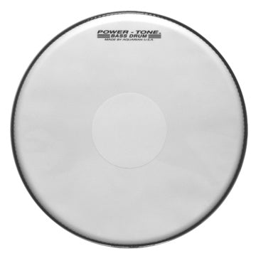 Aquarian MPB24W - 24'' POWERTONE; WHITE    MARCHING BASS DRUMHEAD