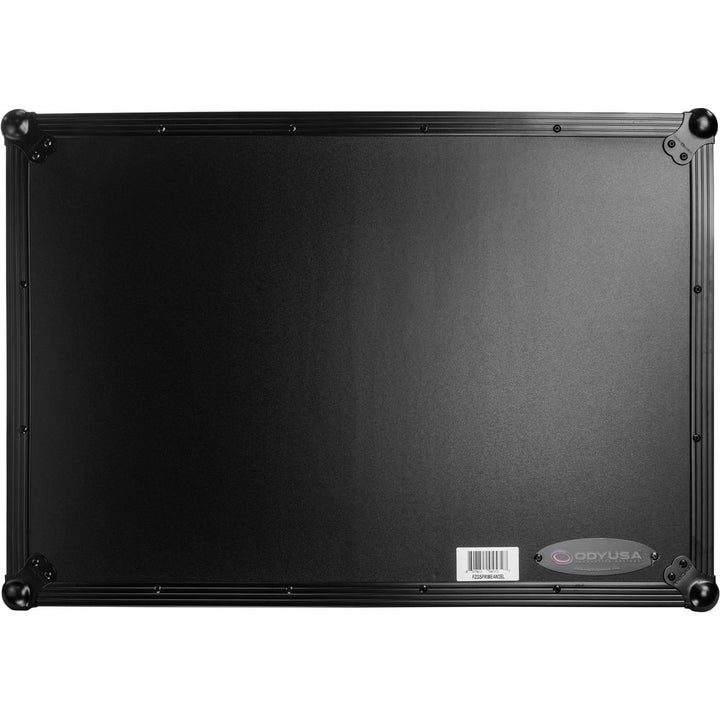 Odyssey FZGSPRIME4W2 Flight Zone Glide Style Case for Denon DJ Prime 4 w/ Laptop Platform and 2U Rack - Black Label