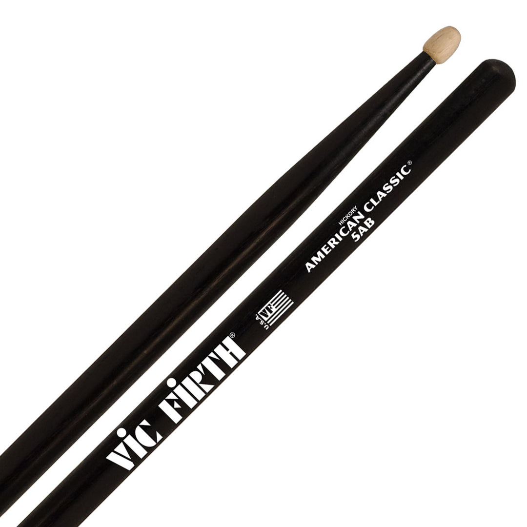 Vic Firth 5AB American Classic 5A Black Drumsticks