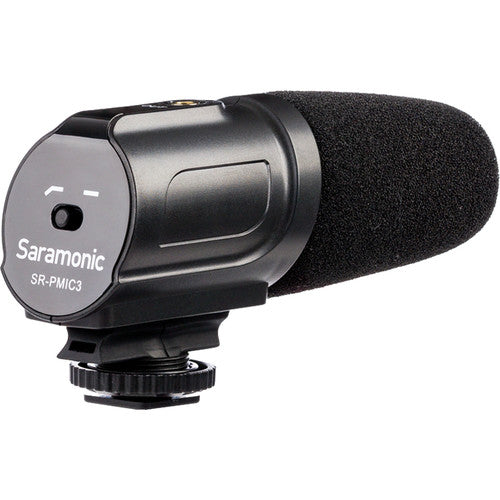 Saramonic SR-PMIC3 3-Capsule Recording Microphone with Integrated Shockmount for DSLR Cameras