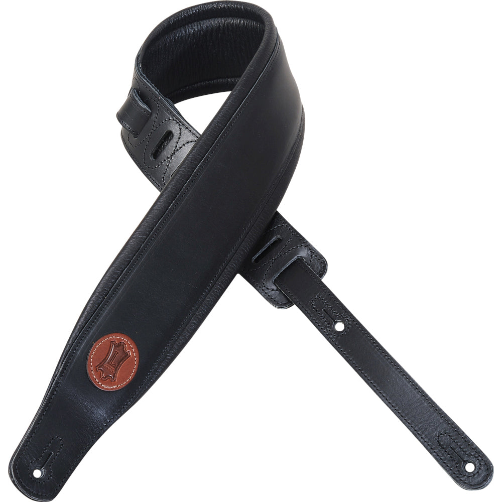 Levy's MSS1-BLK Veg-tan Leather Guitar Straps
