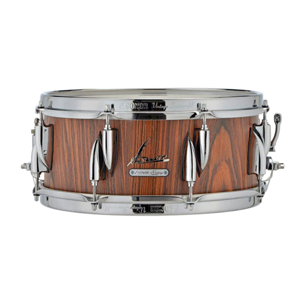 Sonor Vintage VT-1405-SDW-RSG 14” x 5” Snare Drum w/ “Super 50” Throw Off - Rosewood Semi-Gloss