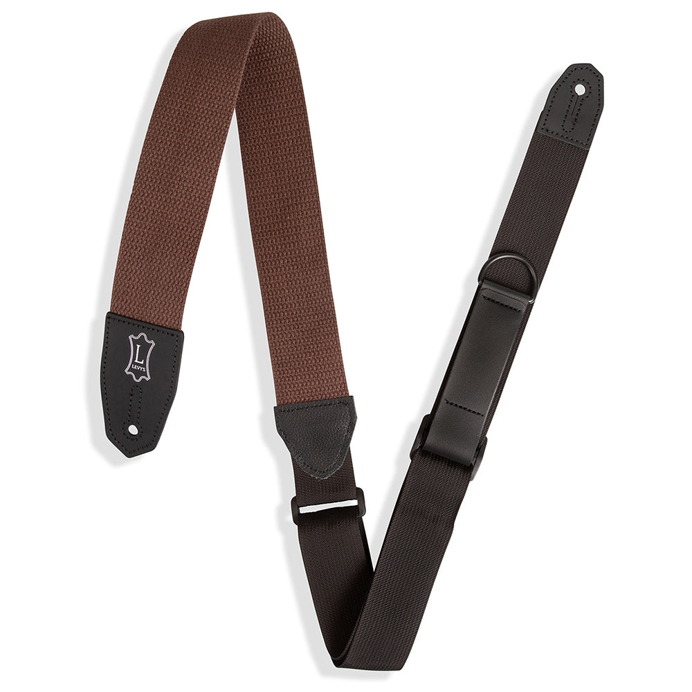 Levy’s MRHC-BRN Right Height Cotton Guitar Strap - Brown