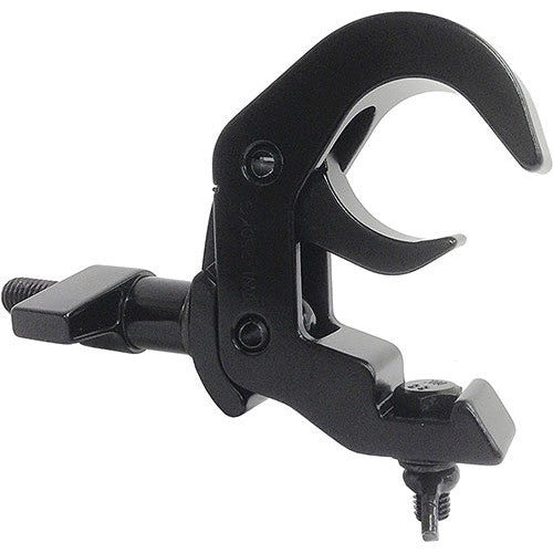 Global Truss QUICK-RIG-CLAMP-BLK Heavy Duty Hook Style Clamp -Max Load 550Lbs.