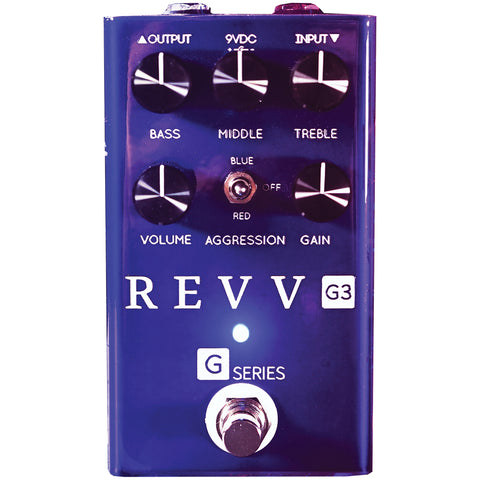 Revv G3 PEDAL Preamp Overdrive Distortion Guitar Pedal w/ 3-Band