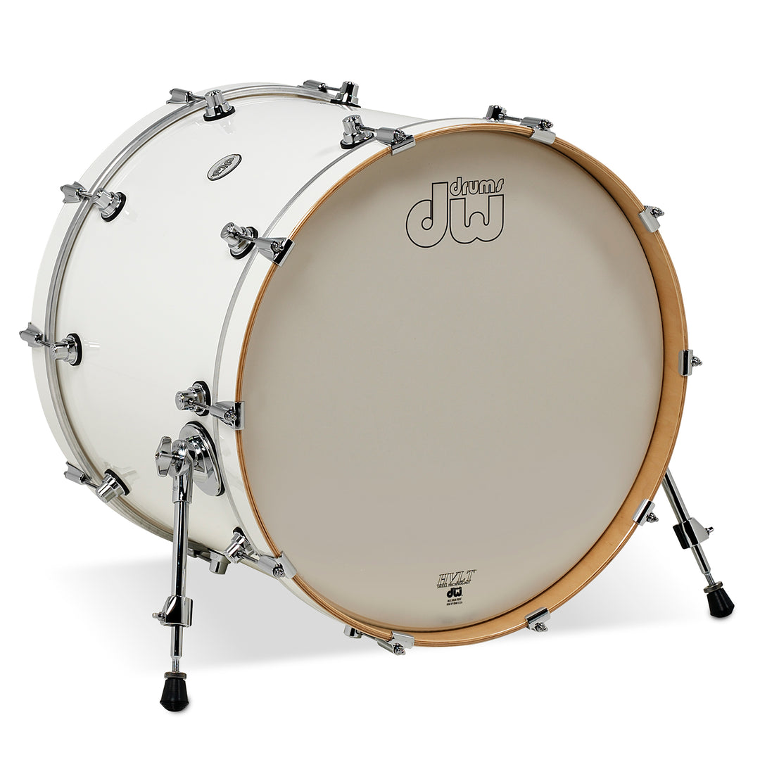 DW Design Series Bass Drum 18x22 Gloss Lacquer - Gloss White