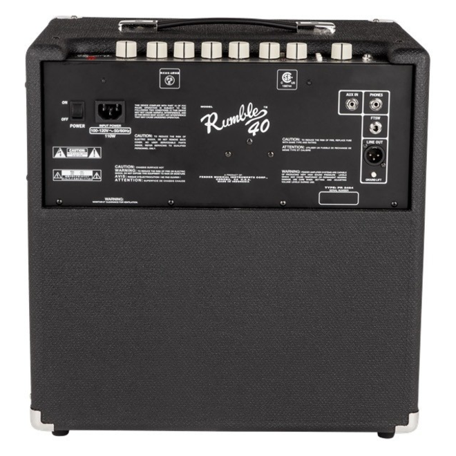 Fender Rumble 40 Bass Amp (Black and Silver) – Music City Canada