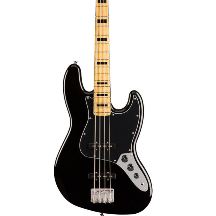 Squier Classic Vibe '70s Jazz Bass Maple Fingerboard Electric Bass Guitar - Black