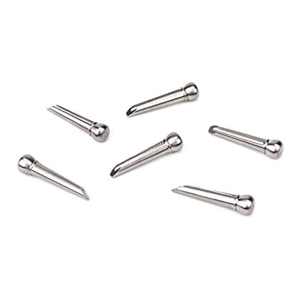 D'Addario PWPS13 - TITANIUM BRIDGE PIN SET- 6
