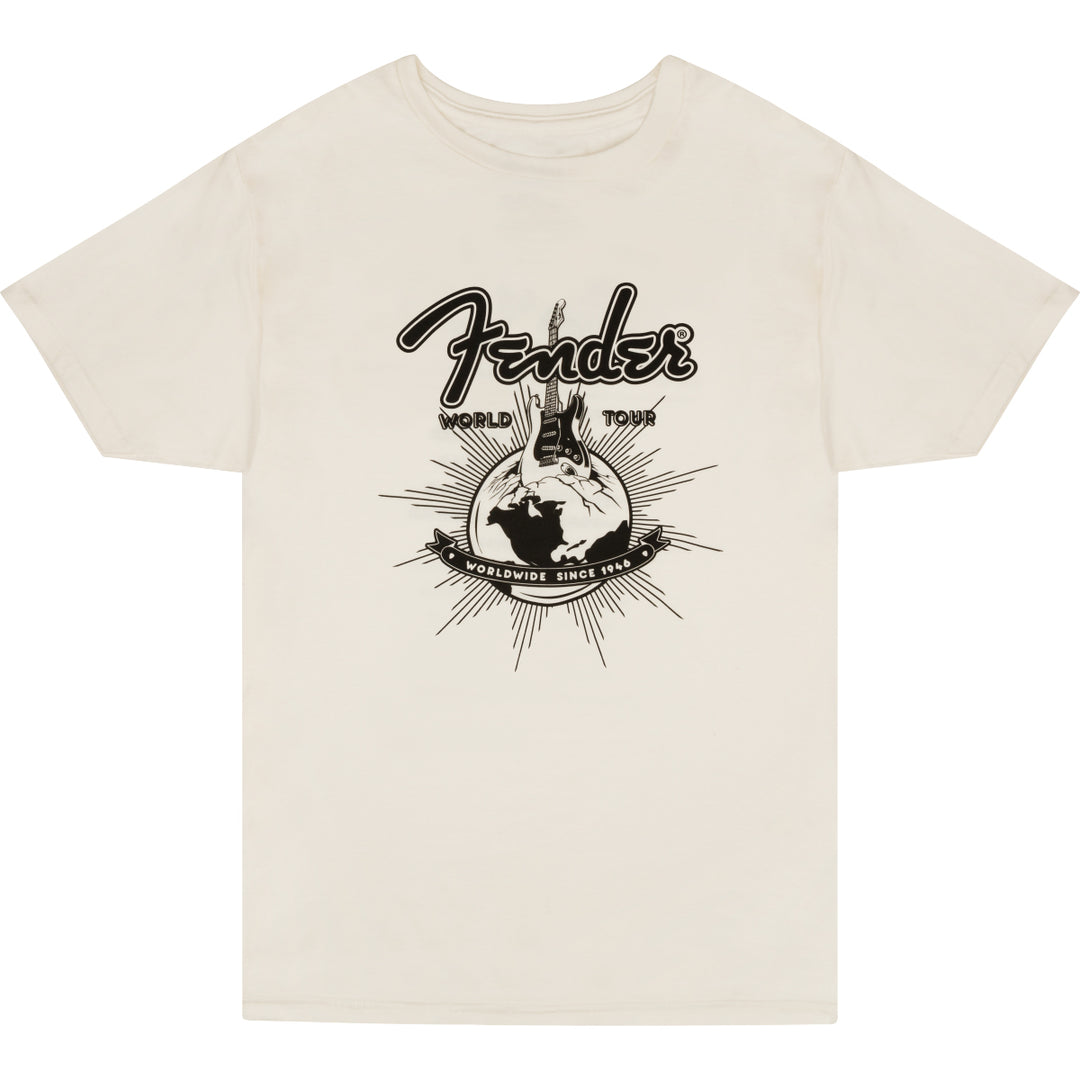 Fender World Tour T-Shirt (Vintage White)