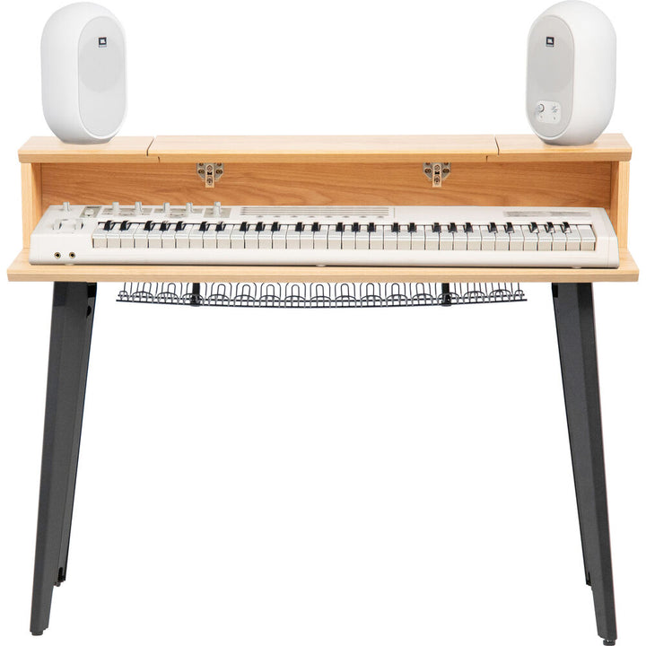 Gator Elite Furniture Series 61-Note Keyboard Table - Natural Maple Matte