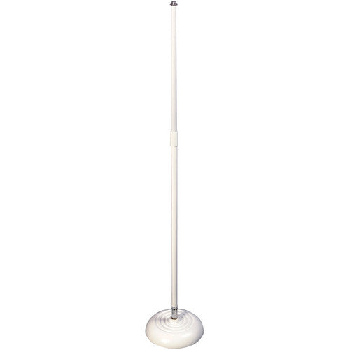 On-Stage MS7201QTRW - Quarter-Turn Round Base Microphone Stand (White)