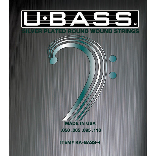 Kala KA-BASS-4 Silver-Plate Round-Wound 4-String U-Bass String Set