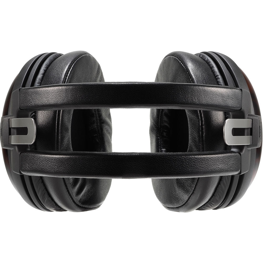 Audio-Technica Consumer ATH-AWKT Audiophile Closed-Back Dynamic Wooden Headphones - Striped Ebony