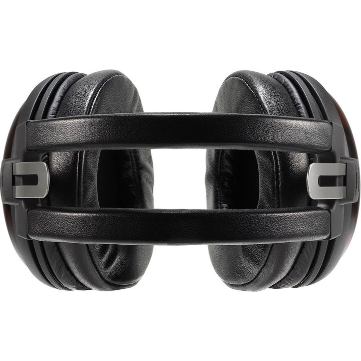 Audio-Technica Consumer ATH-AWKT Audiophile Closed-Back Dynamic Wooden Headphones - Striped Ebony