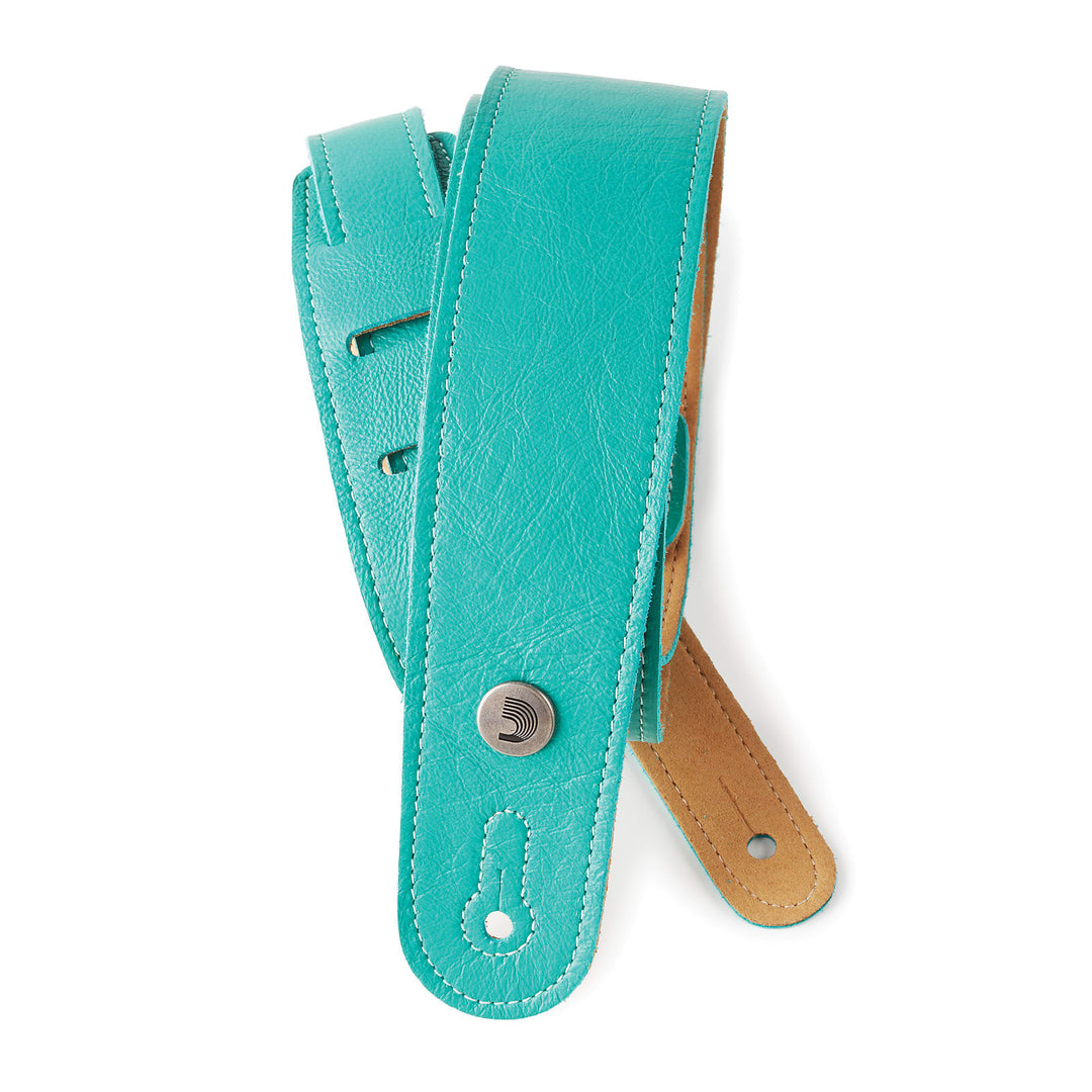 D'Addario 20GL04 - 2.0 GARMENT LEATHER STP, TEAL