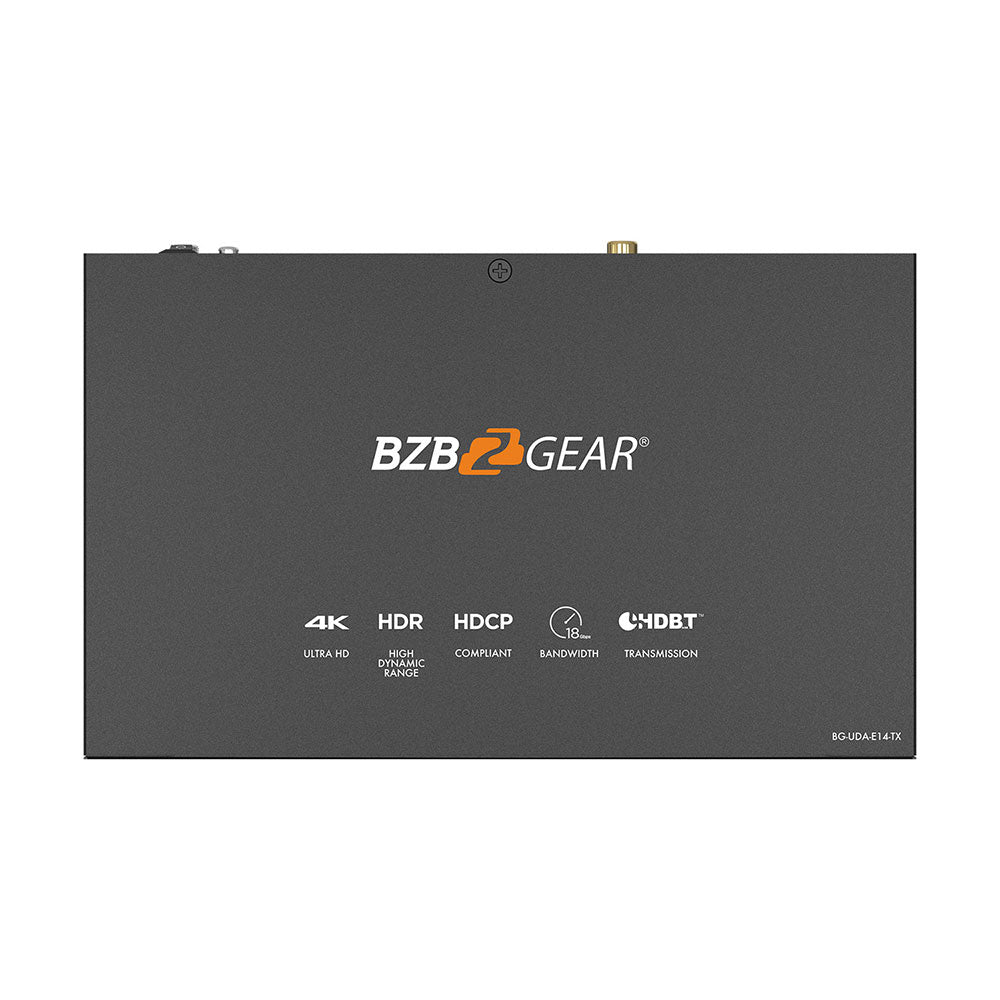BZBGEAR - 1x4 4K UHD 18Gbps HDMI HD Baset Splitter/Distribution Amplifier over Category Cable (Kit, Includes 4x RX)