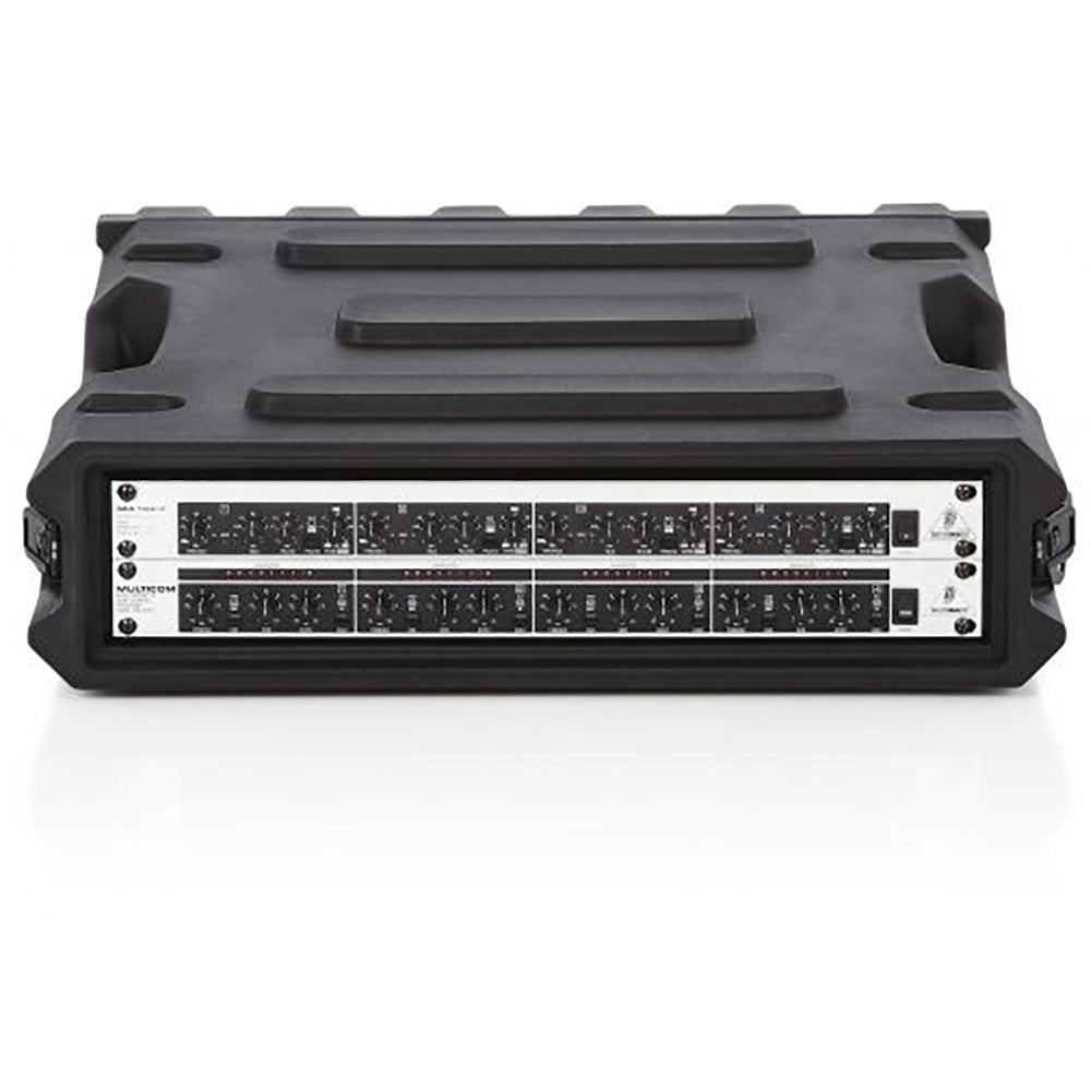Gator G-PRO-2U-19 2 Space Rotationally Molded Rack Case, 19” Deep