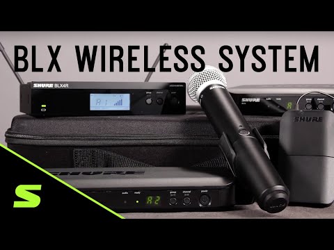 Shure BLX1288/CVL Dual-Channel Wireless Combo Lavalier & Handheld Microphone System (H11: 572 to 596 MHz)