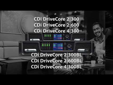 Crown CDi DriveCore 2|600BL Two-channel, 600W @ 2/4/8 ohms Power Amplifier with DSP +  BLU link, 70V/100V