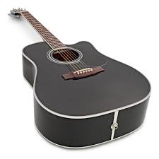 Takamine EF341SC Pro Series Dreadnought Acoustic Electric Guitar w/ Case - Black